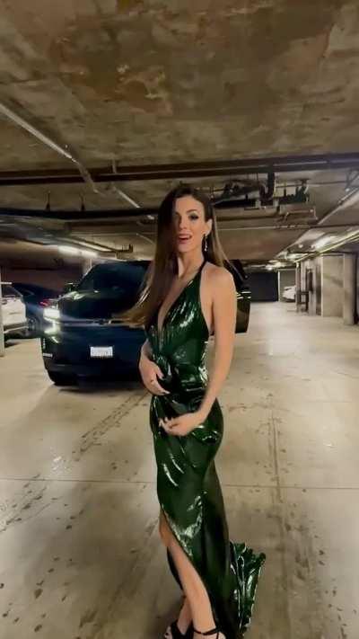 Stunning green dress for Billboard Women in Music Awards | TikTok March 2024