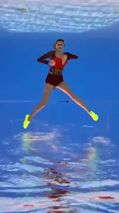 that takes some strength and definitely endurance to do that upside down underwater