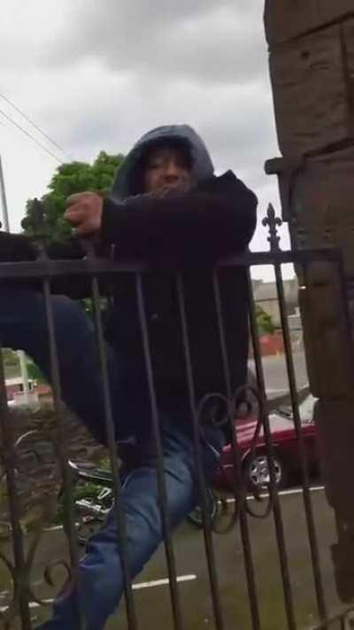 Caught hanging around