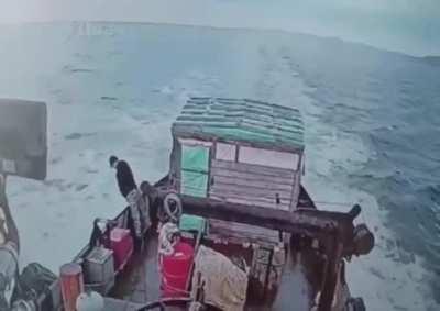 What could go wrong while urinating overboard as you sail alone at sea.