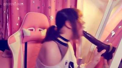 Your femboy throatslut (link has sound) <3