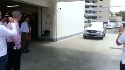HMFT after I test a car's auto-break by standing infront of it.