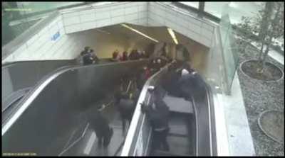 Escalator failure in Turkey