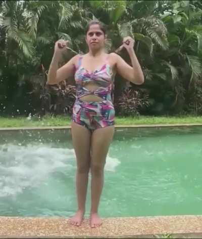 Sai Tamhankar in swimsuit