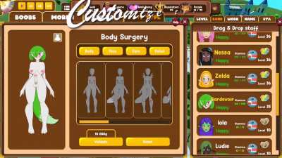 Make your dream village, summon bitches to fuck, turn them into prostitutes, customise them, turn them into futa, furry, flat-chested, thick - the possibilities are endless! (Nymphomania: Fantasy Town) [Unifox Game Studio]