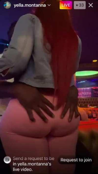 Aye man this one lucky ass nigga. Do you see the cuff on that ass 😩😍