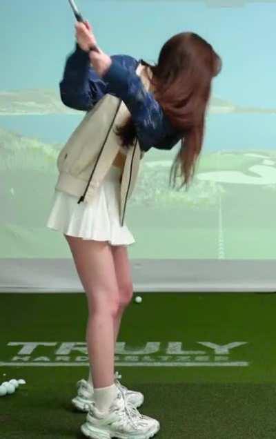 TinaKitten white skirt 🤍