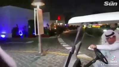 Qatari security threaten to destory camera during live TV report at World Cup