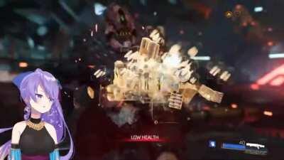 Moona Hoshinova likes chainsaws! also sneaky sneeze