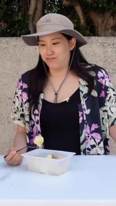 You're being rude to the fruit.