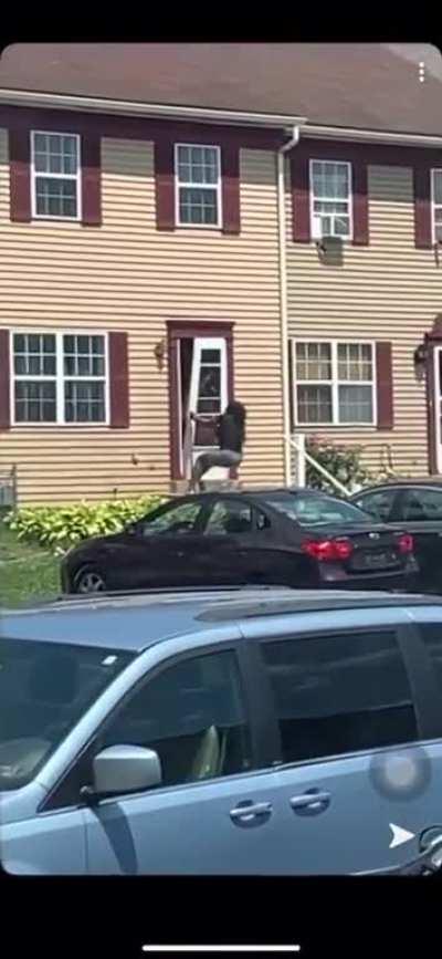 HMC while I gently pull the door open