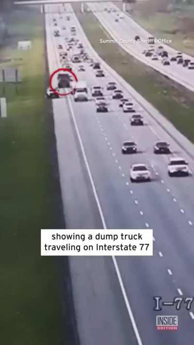 Explosion on Ohio freeway.