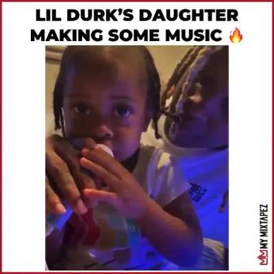 Lil Durk in the studio with his daughter cooking up some music 🎶 NEED IT or KEEP IT⁉️🤔🔥