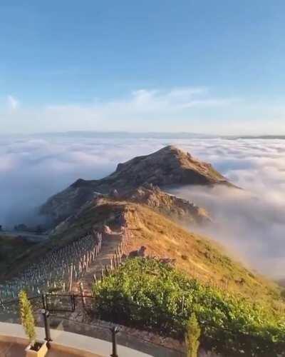 Views from Malibu Rocky Oaks Estate Vineyards in California