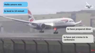 There is no way that Italian pilot isn't filing for divorce