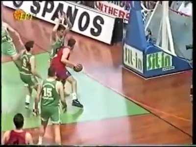 Serbian basketball player Slobodan Jankovic slammed his head against the cement column holding up the backboard. His act of momentary frustration had caused him to suffer permanent paralysis from the neck down, fractured neck vertebrae and irreparable dam