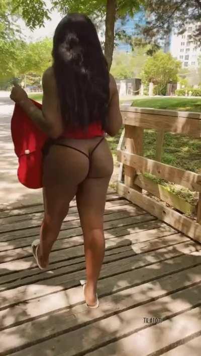 A walk is not complete unless flashing is involved