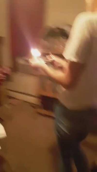 How we do birthdays here 😂😂.