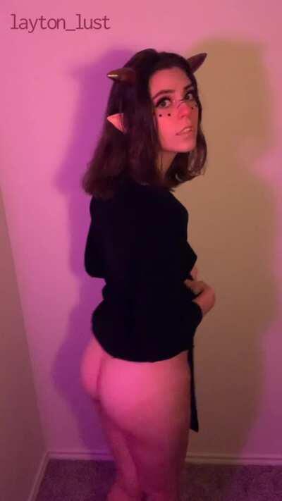 Butt out tongue out! What else should I put out? 😋