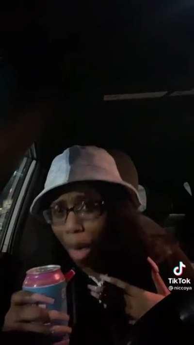 Not sure if caffeine counts as a drug, but she acts like she snorted some coke.