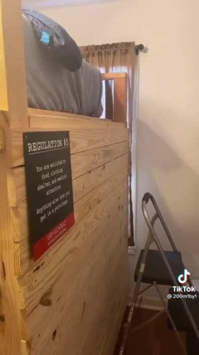 Chad gives a bedroom tour