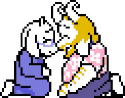 Meanwhile, in a parallel universe (ASGORE WAS SNUBED OF A NUZZLING SPRITE!)