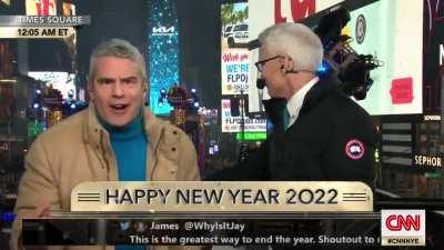 Andy Cohen New Years Eve de Blasio Rant.