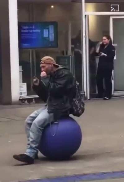 Dog having a good time