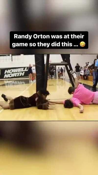 Randy Orton was at their game, so they did this