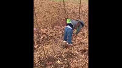 Poor kid is already fed up with life