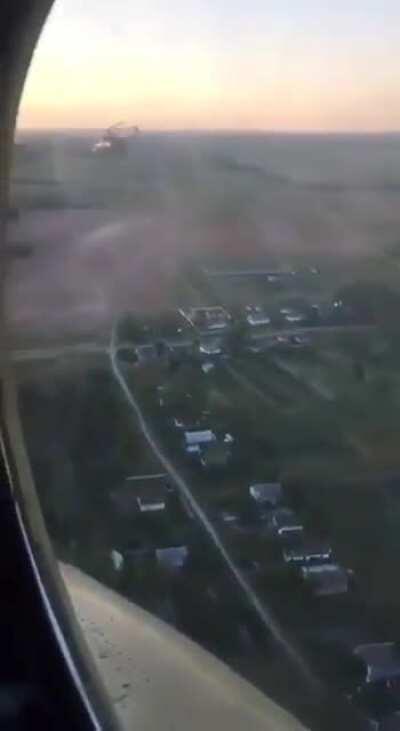 🇺🇦-A Ukrainian soldier, headed for East Ukraine, films himself wearing the Nazi SS Totenkopf division insignia on his arm. This division administered and ran Nazi concentration and extermination camps.