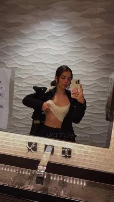 The Mercedes-Benz bathroom was nice… so nice I ended up buying a car! [gif]