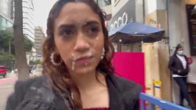 After I got a huge facial in a starbucks bathroom jaja