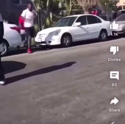 California thugs fighting in the streets circa 2022