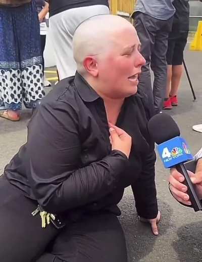 Woman calls out what she sees as rising fascism outside Delaney prison