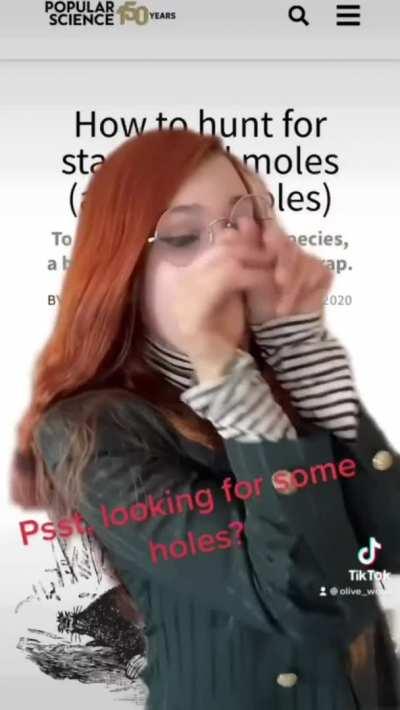 Helping you find my holes