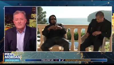 Kanye crashes out in new interview because Piers Morgan miscalculated his twitter followers