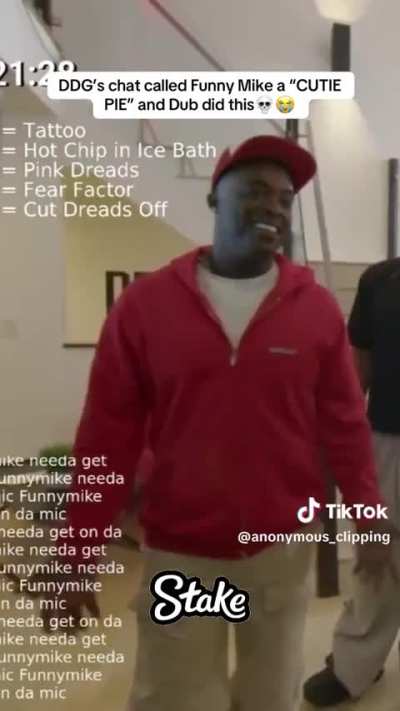 DDGs chat called funny Mike s cutie pie and the duo did this lmfao 🤣🤣🤣🤣