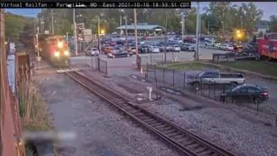 Man hit by train while attempting to cross tracks
