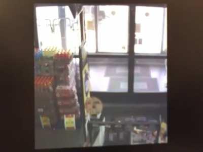 CCTV footage of Jacksonville shooter Ryan Palmeter entering the Dollar General where he would kill 3 people before taking his own life 