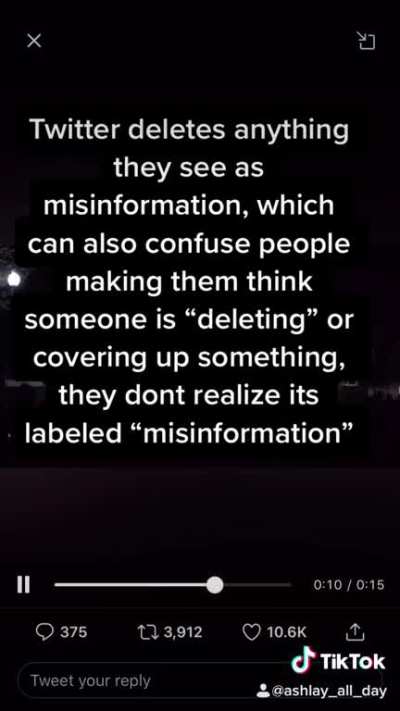 This is the part of the dc blackout that I have been focusing on right now. it’s an explanation about how twitter/government can use the internet to cause confusion about facts, making everything a conspiracy theory instead of facts. This is just an examp
