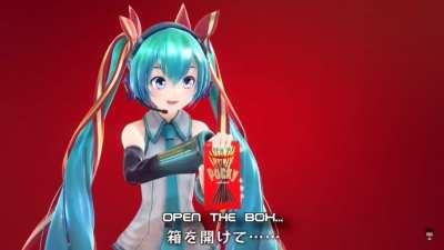 I’ve always found this pocky commercial featuring Miku so adorable