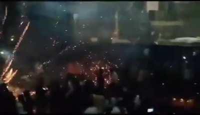 People from a theatre in India bursted firecrackers inside the  cinema hall on the entry of the lead character on screen