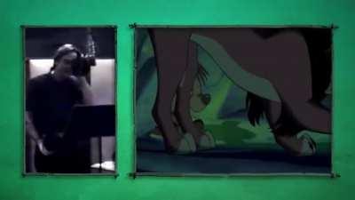 Recording booth footage of the amazing Jeremy Irons voicing Scar from 'The Lion King'.