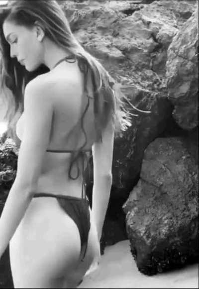 Black and white bikini GIF 4