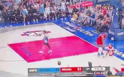 [WNBA] Angel Reese celebrating Caitlyn Clark being unnecessarily fouled