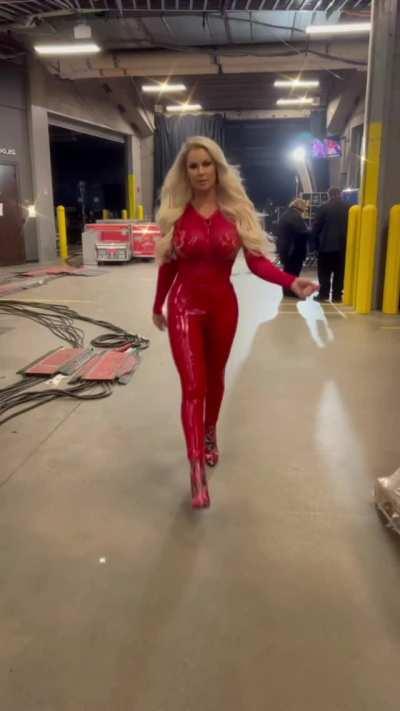 Backstage at Monday Night Raw