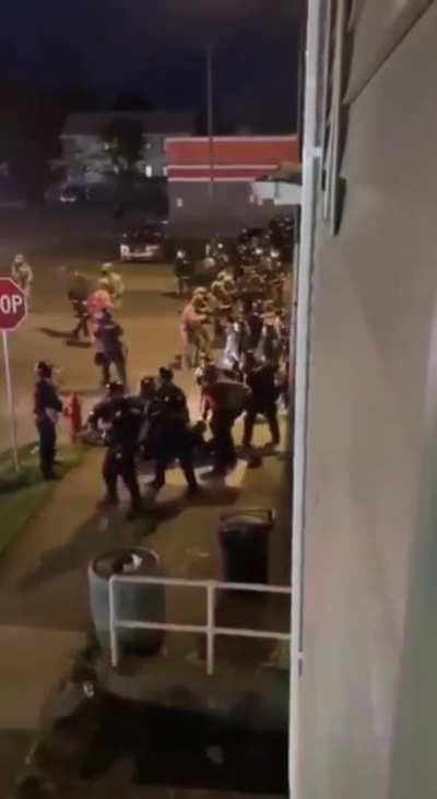 Just happened: a protest in a car run over a group of cops in Buffalo NY...Some of them might be dead