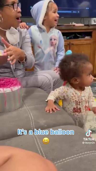 Kid ruins gender reveal surprise