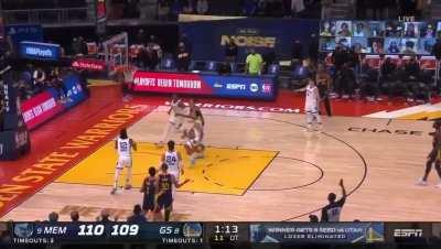 [Highlight] Andrew Wiggins hits nothing but the board in his crunch time three-point attempt